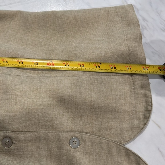 White Stag Tan Button-Up Blouse - Picture 10 of 10